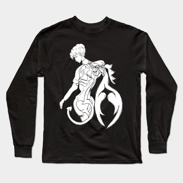 Succubus and bird Long Sleeve T-Shirt by sonigque